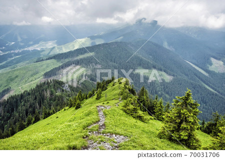 View from Sina peak, Low Tatras mountains, Slovakia 70031706