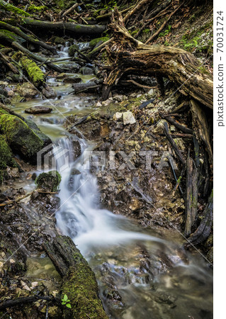 Water stream, Snake valley, Kremnica hills, Slovakia 70031724
