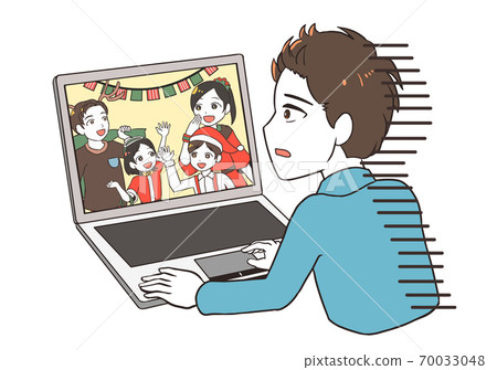 A man who feels lonely when he sees Christmas online 70033048