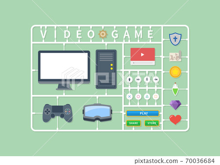 Illustration material for video games, video games, computer games 70036684