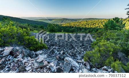 Huge stone area top view with text space Huge stone area top view with text space 70037312