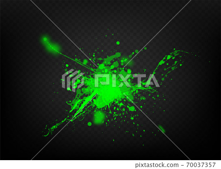 The explosion and scatter paint on a transparent background. Vector template The explosion and scatter paint on a transparent background. Vector template 70037357