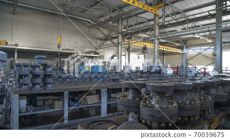 Oil and Gas Wellhead tree equipment production plant. Modifications of wellhead fittings. Modern tendencies of machine engineering. Equipment for wellhead conncetion of oil and gas wells. 70039675