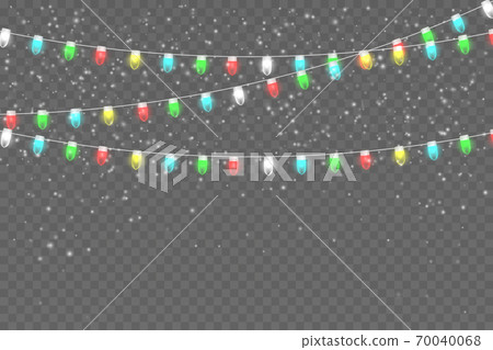 Christmas light with snow 70040068