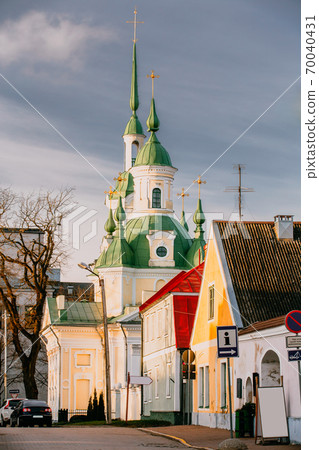 Parnu, Estonia. St. Catherine's Church Is Russian Orthodox Church. Famous Attraction Landmark. 70040431