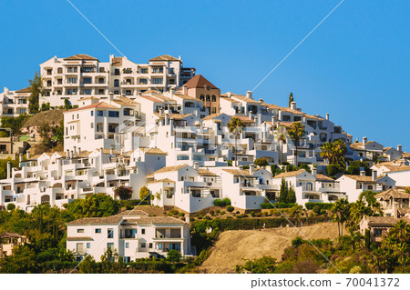 Andalusia region, Spain. Summer View Of Village With White Houses. Real Estate 70041372