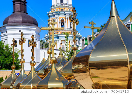 Sale of domes and crosses for orthodox churches in Kiev Pechersk Lavra Sale of domes and crosses for orthodox churches in Kiev Pechersk Lavra 70041713
