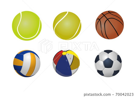 Set of sport balls isolated on white background - Stock Illustration ...
