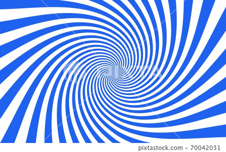 Blue and white hypnotic spiral background . Design style 70042031