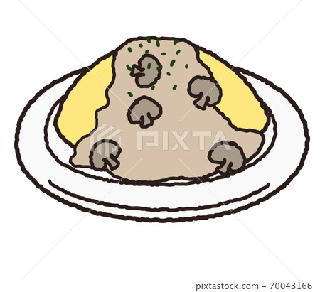 白汁煎蛋捲米飯 70043166