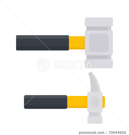 hammer and sledgehammer in flat style hammer and sledgehammer in flat style 70044608