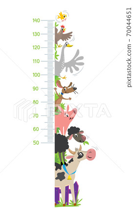 Funny farm animals meter wall or height chart Funny farm animals meter wall or height chart 70044651