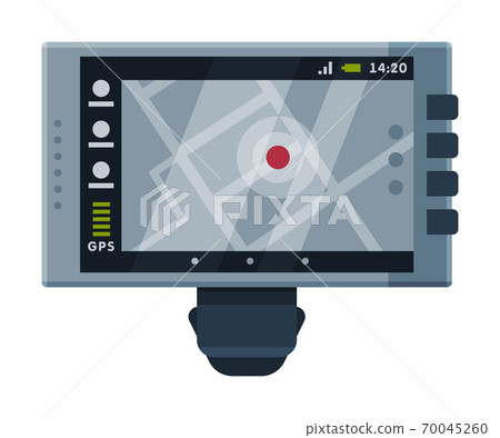 Modern Taximeter Device, Taxi Service Electronic Measurement Equipment Vector Illustration on White Background Modern Taximeter Device, Taxi Service Electronic Measurement Equipment Vector Illustration on White Background 70045260