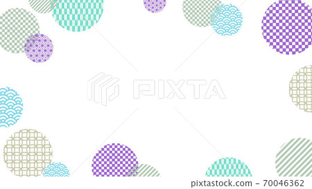 Japanese style geometric pattern background illustration Japanese style geometric pattern background illustration 70046362