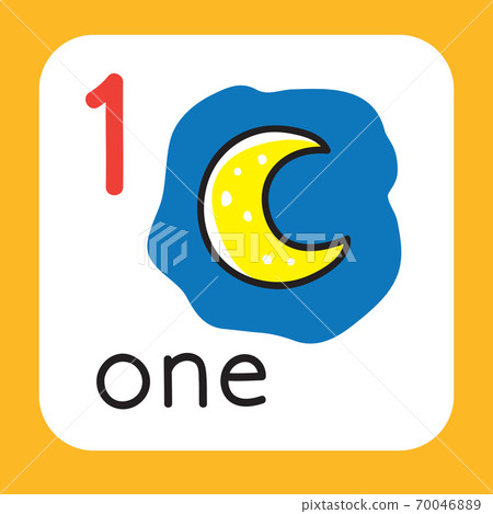 Card for learning to count from 1 to 10. Education Card for learning to count from 1 to 10. Education 70046889