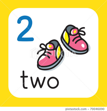 Card for learning to count from 1 to 10. Education Card for learning to count from 1 to 10. Education 70046890