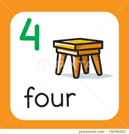 Card for learning to count from 1 to 10. Education Card for learning to count from 1 to 10. Education 70046892