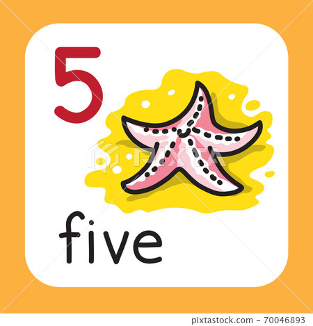 Card for learning to count from 1 to 10. Education Card for learning to count from 1 to 10. Education 70046893