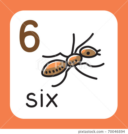 Card for learning to count from 1 to 10. Education Card for learning to count from 1 to 10. Education 70046894