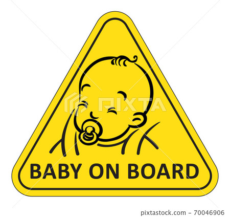 Funny small baby sitting with dummy Funny small baby sitting with dummy 70046906