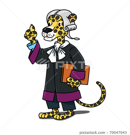 Jaguar judge Animal and professions ABC Alphabet J 70047043