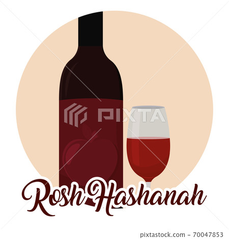 Isolated wine rosh hashanah Isolated wine rosh hashanah 70047853