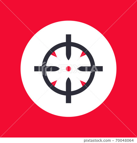 crosshair isolated on white crosshair isolated on white 70048064