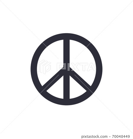 peace sign isolated on white 70048449