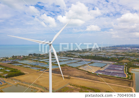 wind turbine farm near coastline in south of Thailand wind turbine farm near coastline in south of Thailand 70049363