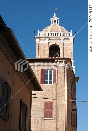 The bell tower of the town hall in Senigallia The bell tower of the town hall in Senigallia 70049912