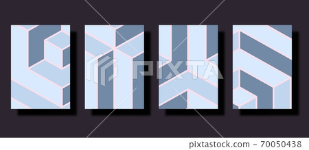 Cover design template set with abstract lines and shapes modern muted color style on background for decoration presentation, brochure, catalog, poster, book, magazine etc. Cover design template set with abstract lines and shapes modern muted color style on background for decoration presentation, brochure, catalog, poster, book, magazine etc. 70050438