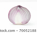 Cross section of red onion. Close-up shooting. Cross section of red onion. Close-up shooting. 70052188