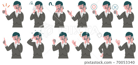 西裝女職業手機智能手機套 西裝女職業手機智能手機套 70053340