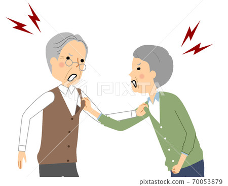 老人互相吼叫 老人互相吼叫 70053879