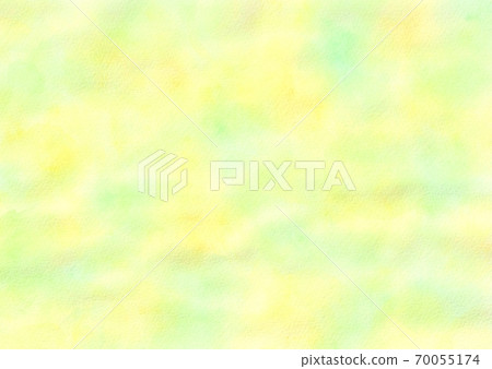 水彩背景素材黃色/綠色 水彩背景素材黃色/綠色 70055174