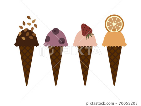 Ice cream set illustration 70055205