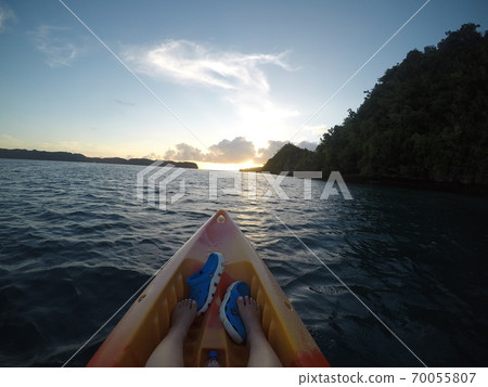 Palau sunset and sea kayaking Palau sunset and sea kayaking 70055807