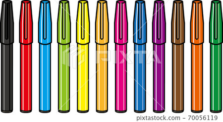 Kingart Studio Felt Tip Pens, Medium Point, Set 24 Unique Bright Colors