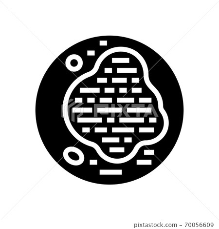 psoriasis skin disease glyph icon vector illustration psoriasis skin disease glyph icon vector illustration 70056609