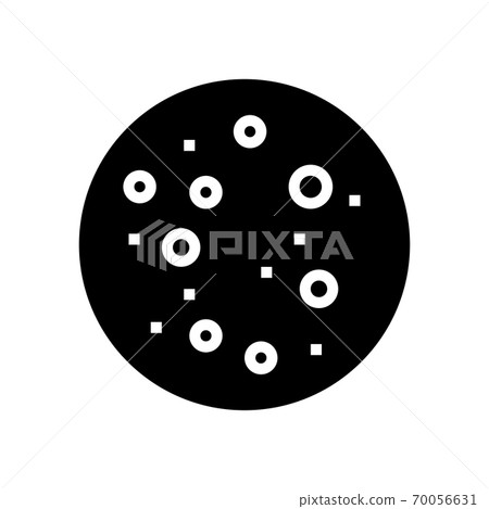 blackhead skin disease glyph icon vector illustration 70056631