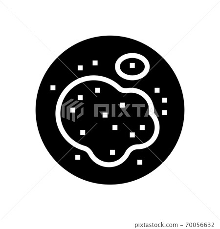 eczema skin disease glyph icon vector illustration eczema skin disease glyph icon vector illustration 70056632