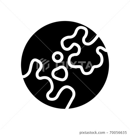 vitiligo skin disease glyph icon vector illustration 70056635