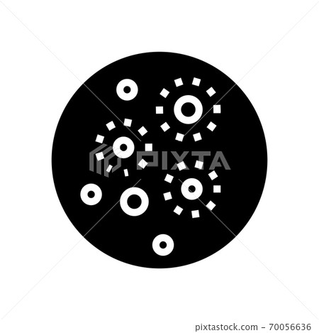 acne skin disease glyph icon vector illustration acne skin disease glyph icon vector illustration 70056636