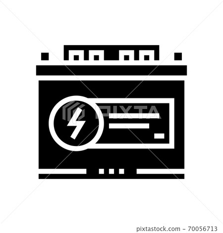 electrical battery glyph icon vector black illustration electrical battery glyph icon vector black illustration 70056713