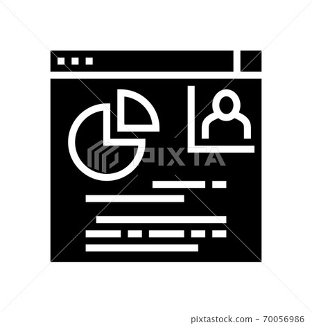 Video Presentation Glyph Icon Vector Black... - Stock Illustration ...