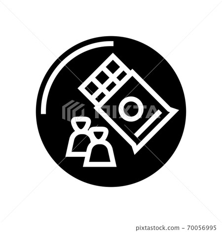 candies and chocolate department store glyph icon vector illustration candies and chocolate department store glyph icon vector illustration 70056995