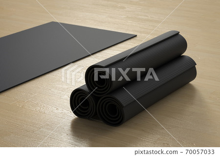 Black yoga mat Black yoga mat 70057033