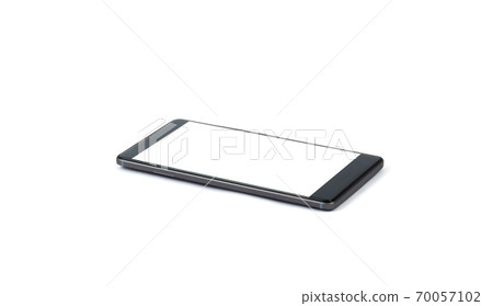 modern smartphone isolated on white background . Mock up phone with blank screen modern smartphone isolated on white background . Mock up phone with blank screen 70057102