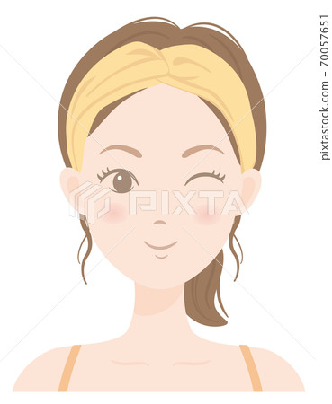 Women's skin care B_09 Winking women 70057651