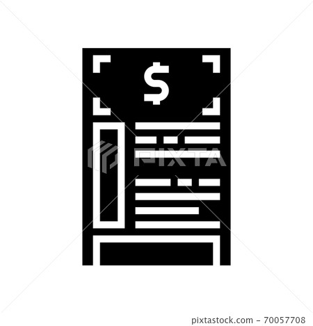 financial agreement glyph icon vector black... - Stock Illustration ...
